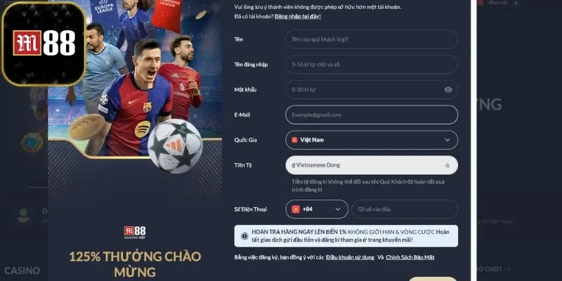 Quy trình đăng ký tài khoản chính xác